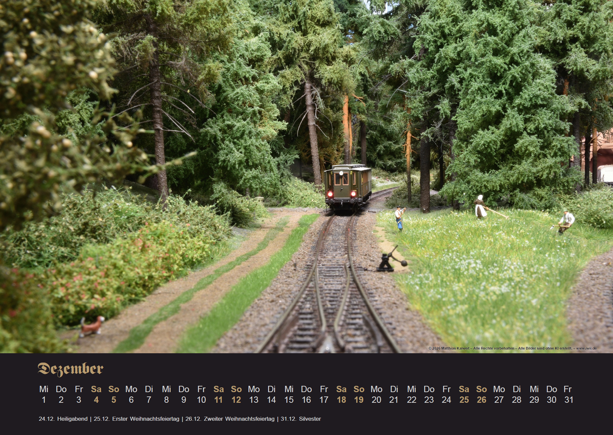 Modellbahn-Kalender 2027 Ge(l)dern – Oberwald