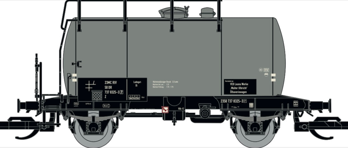 Kesselwagen Ölhavariewagen VEB Leuna-Werke, DR Ep. IV