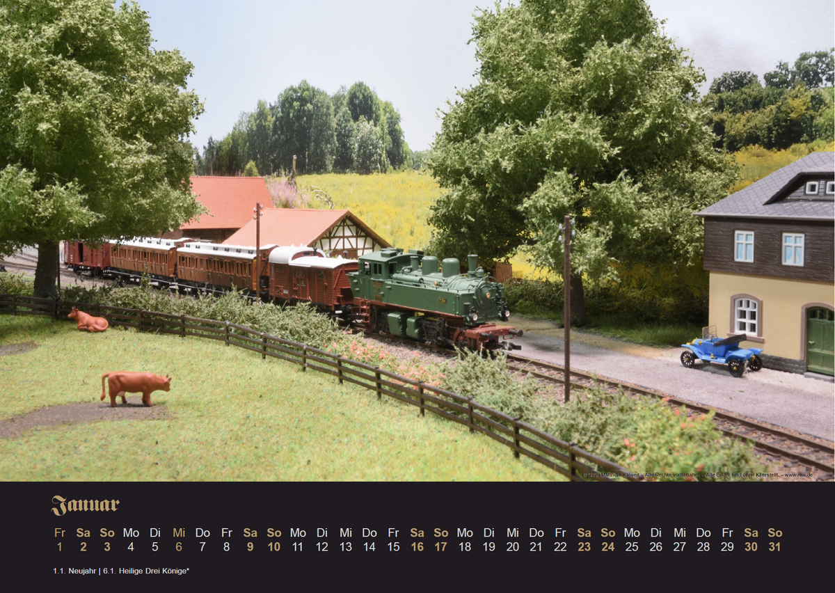 Modellbahn-Kalender 2027 Ge(l)dern – Oberwald