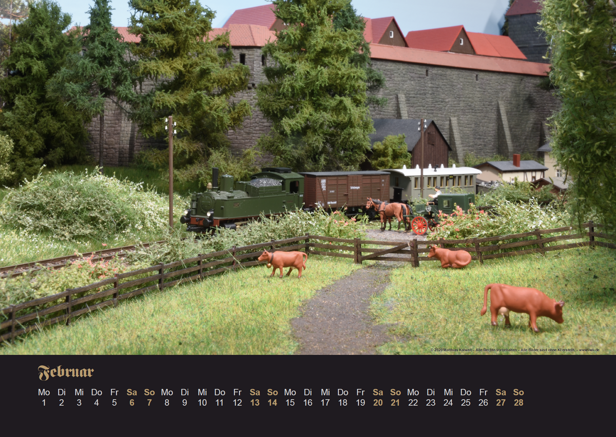Modellbahn-Kalender 2027 Ge(l)dern – Oberwald