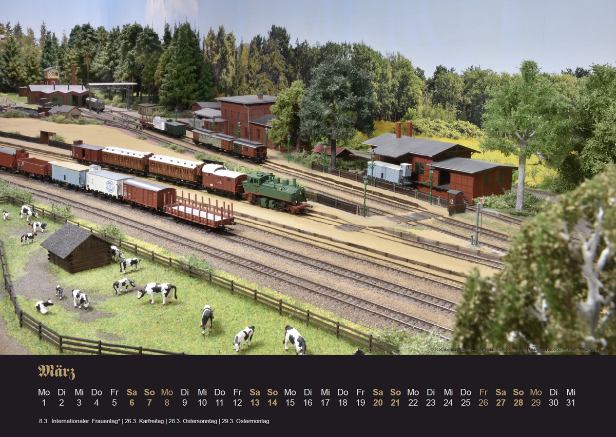 Modellbahn-Kalender 2027 Ge(l)dern – Oberwald