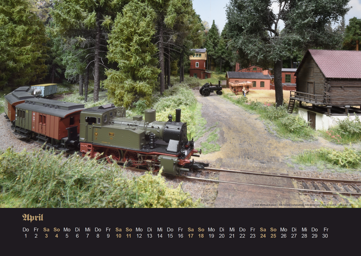 Modellbahn-Kalender 2027 Ge(l)dern – Oberwald