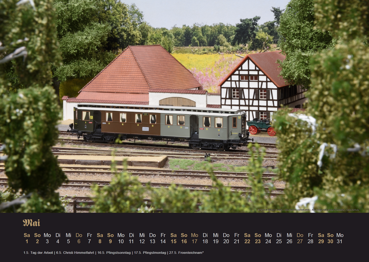 Modellbahn-Kalender 2027 Ge(l)dern – Oberwald