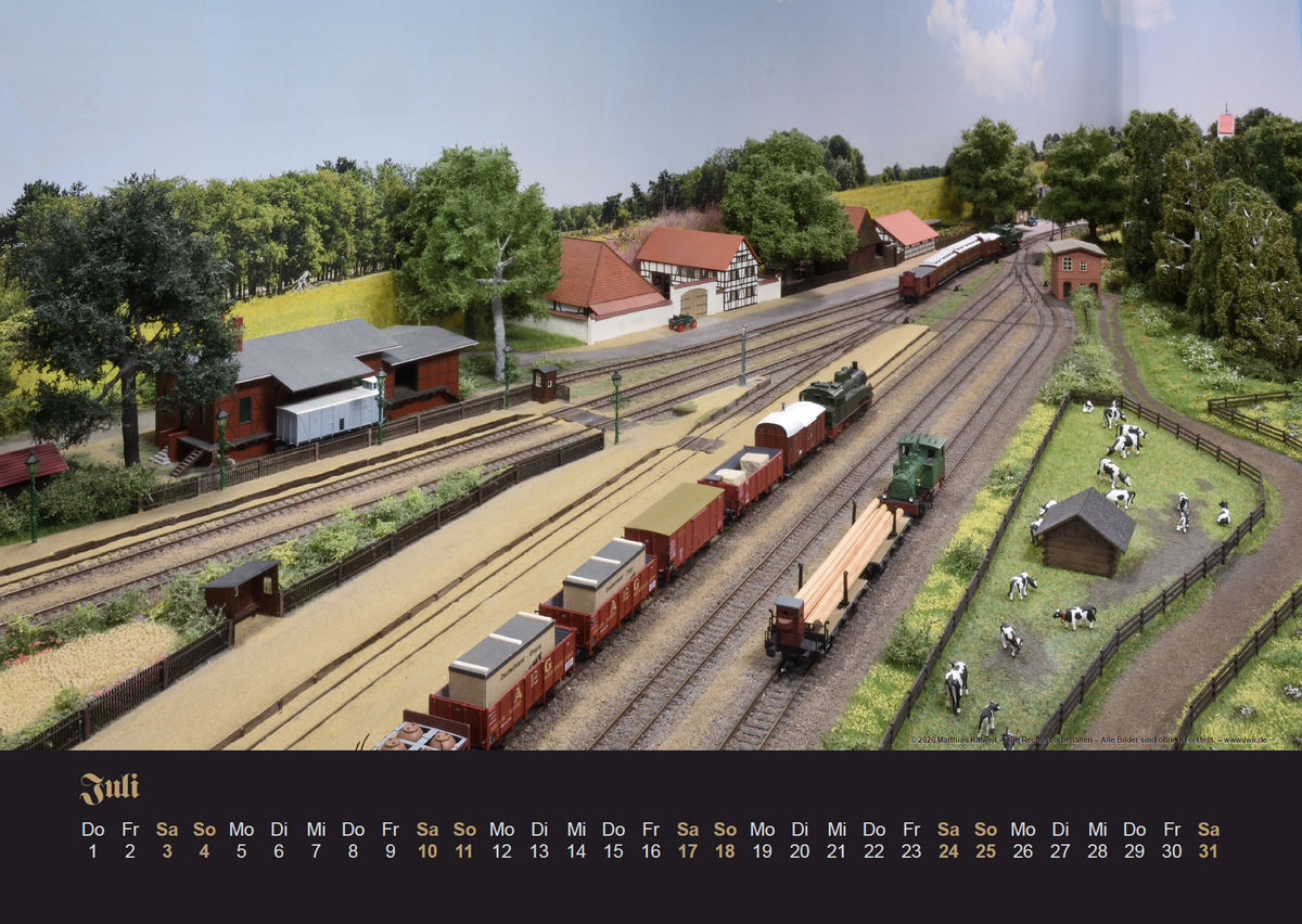 Modellbahn-Kalender 2027 Ge(l)dern – Oberwald