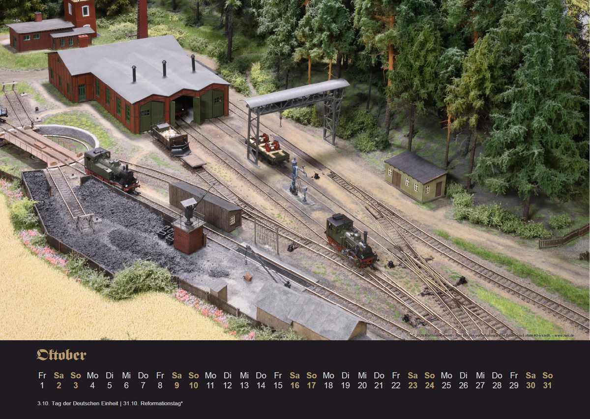 Modellbahn-Kalender 2027 Ge(l)dern – Oberwald