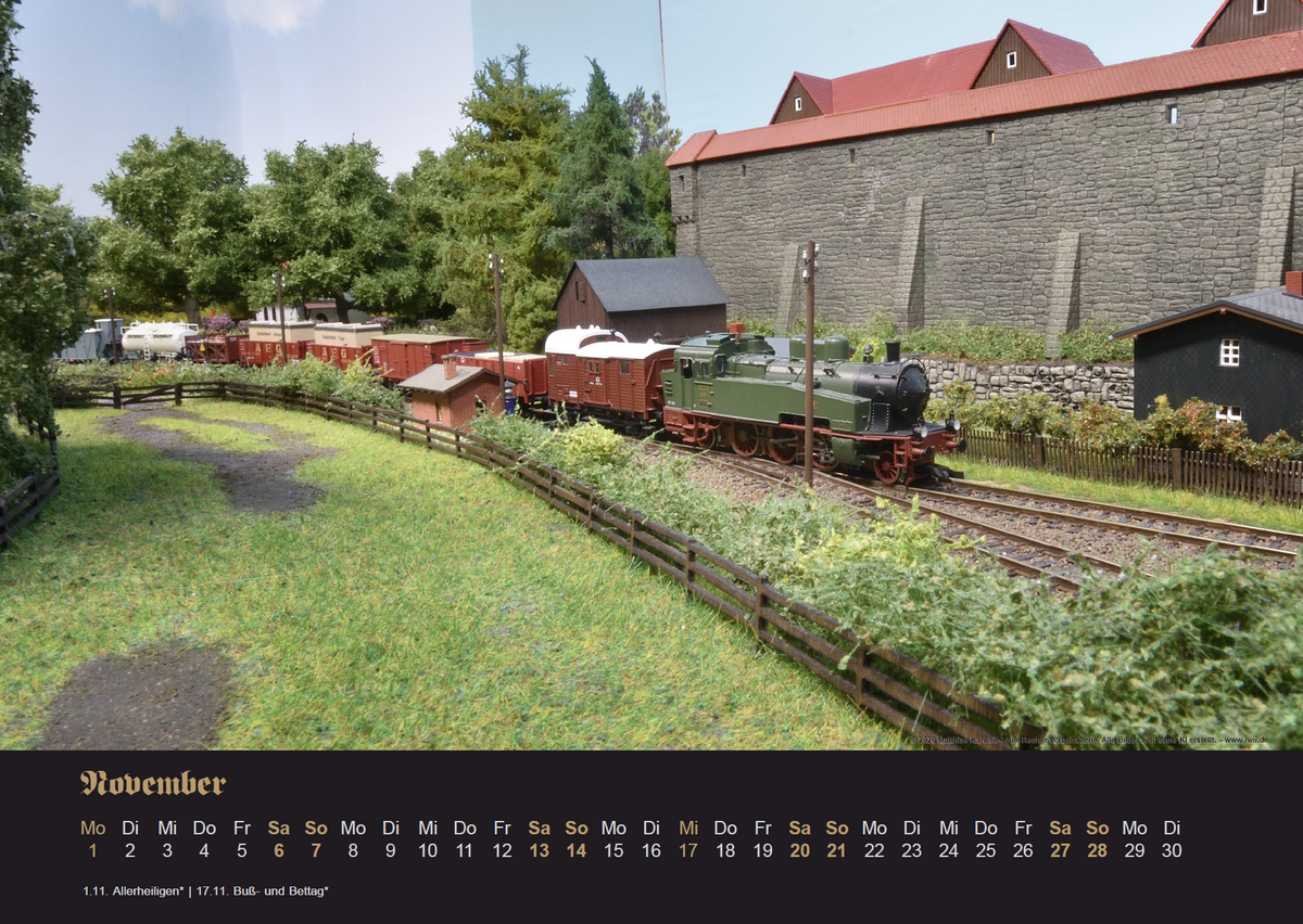 Modellbahn-Kalender 2027 Ge(l)dern – Oberwald