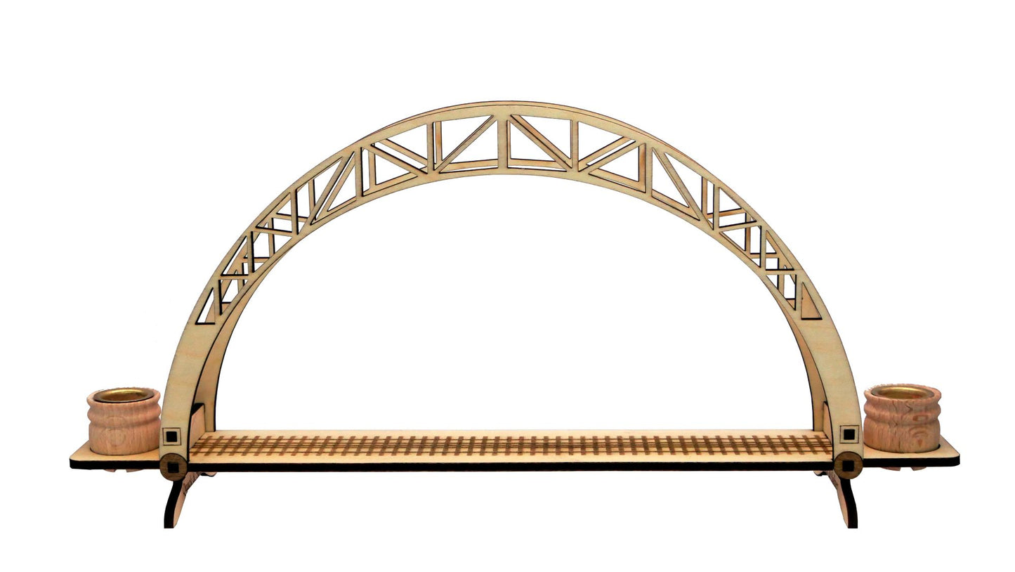 Kleiner Schwibbogen für Eisenbahnmodelle (Lasercut-Bausatz)