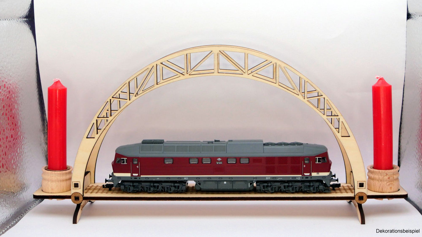 Kleiner Schwibbogen für Eisenbahnmodelle (Lasercut-Bausatz)