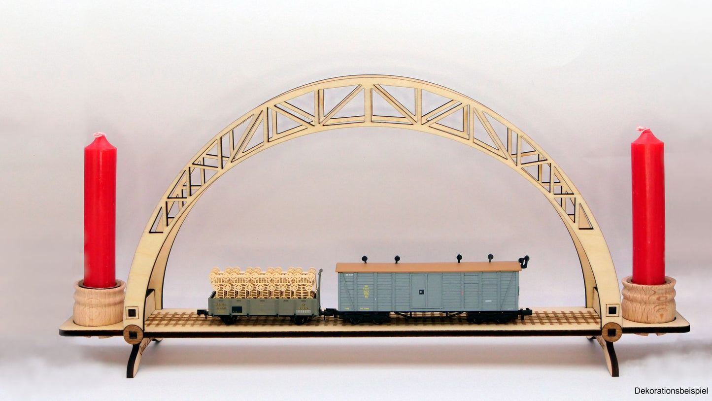 Kleiner Schwibbogen für Eisenbahnmodelle (Lasercut-Bausatz)