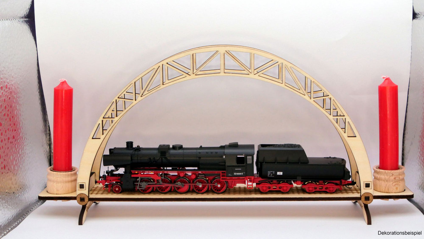 Kleiner Schwibbogen für Eisenbahnmodelle (Lasercut-Bausatz)