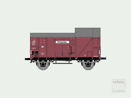 Stückgutwagen ex. Pwg Pr14, DR, Ep. III, TT