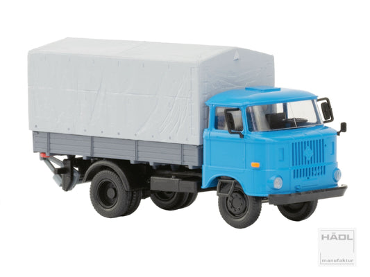 IFA W50L Holzpritsche, Plane und Ladebordwand