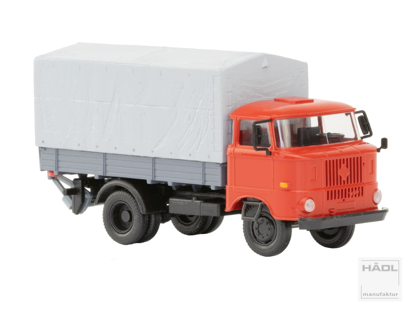 IFA W50L Holzpritsche, Plane und Ladebordwand